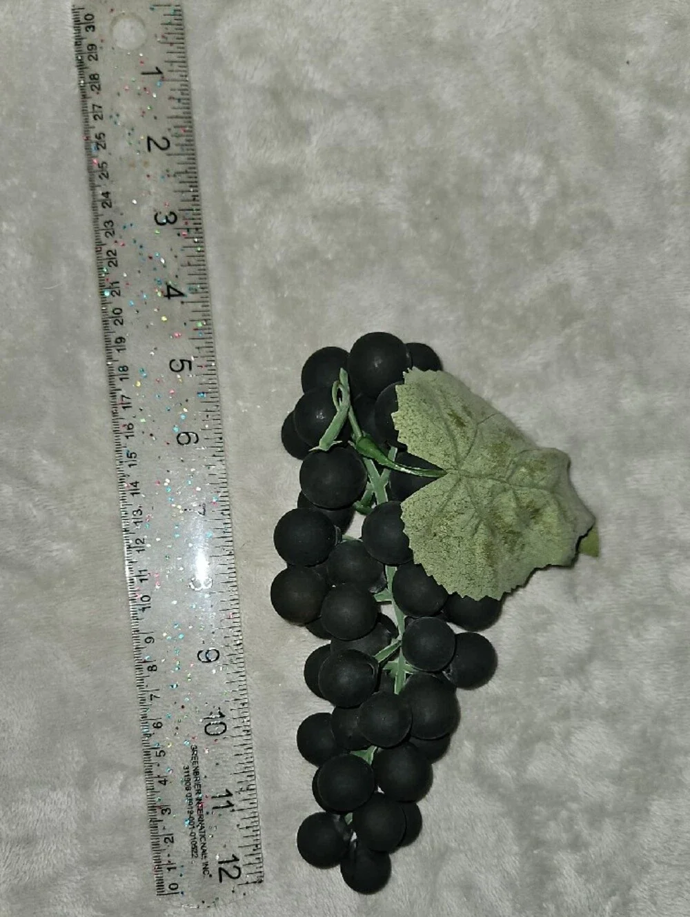 Decorative Artificial Grape Cluster - Amber and Black